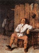 BROUWER, Adriaen A Boor Asleep oil